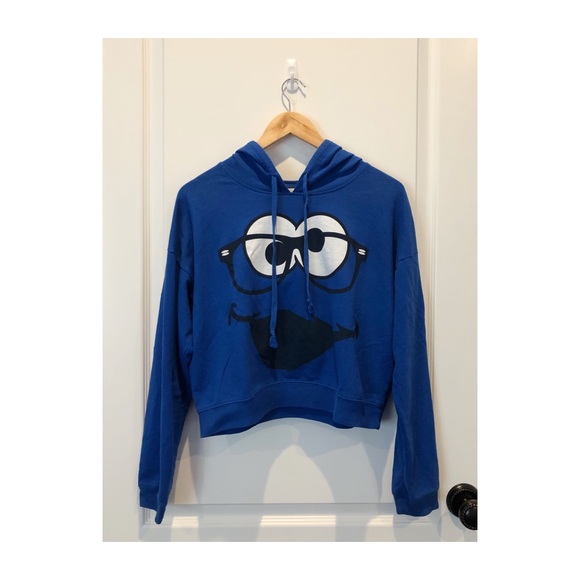 Forever 21 Tops - Cookie Monster Cropped Hoodie Forever 21 Tops - Cookie Monster Cropped Hoodie